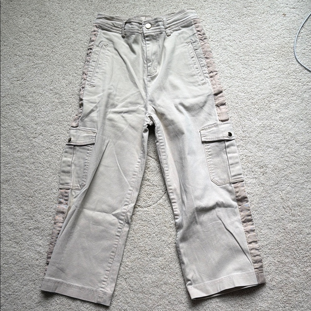 Neutral Beige Cargo Pants